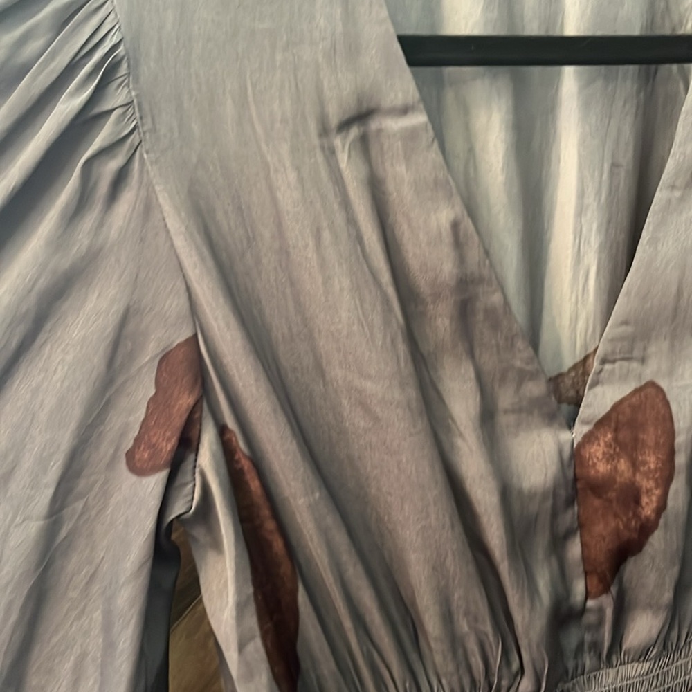 Grade & gather satin maxi asymmetrical hem - Picture 3 of 4